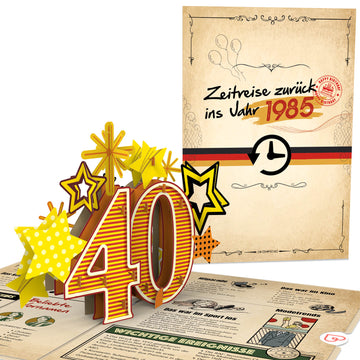Zur¨¹ck ins Jahr 1985 Pop-Up Karte