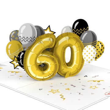60th birthday Pop-Up Card