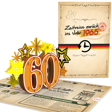 Zur¨¹ck ins Jahr 1965 Pop-Up Karte