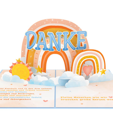 Dankesch?n f¨¹r Erzieherinnen Pop-Up Karte