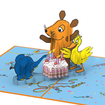 Set of 3 Die Maus? pop-up cards