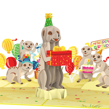 Happy Birthday Erdm?nnchen Pop-Up Karte