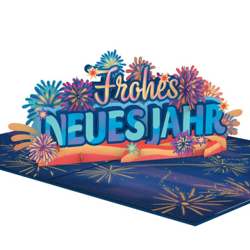 Frohes Neues Jahr Pop-Up Karte