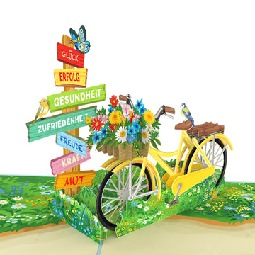 Gute W¨¹nsche Pop-Up Karte
