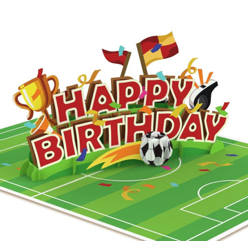 Happy Birthday Football Pop-Up Card