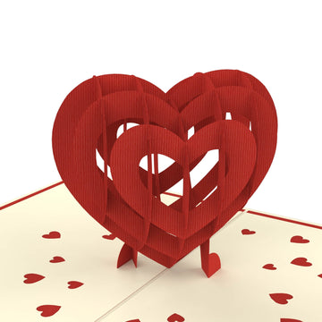 3D heart Pop-Up Card