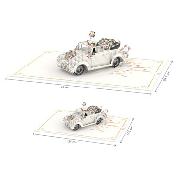 XXL wedding car Pop-Up Card