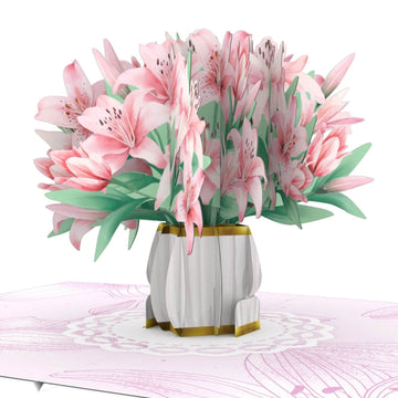 Lilienstrau? Pop-Up Karte