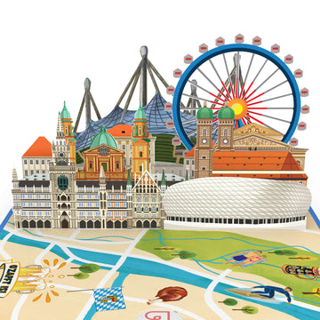 M¨¹nchen Pop-Up Karte