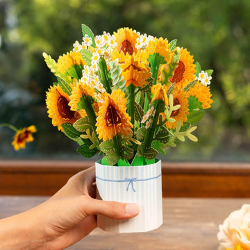 Sonnenblumen Pop-Up Blumenstrau?