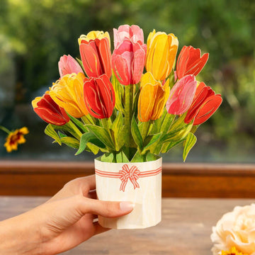 Tulpen Pop-Up Blumenstrau?