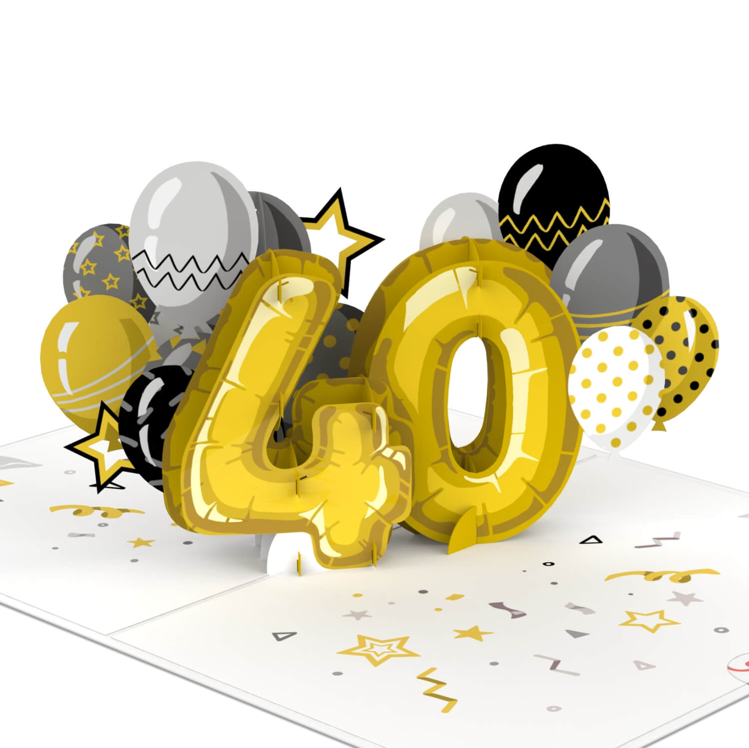 40th birthday Pop-Up Card