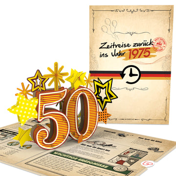 Zur¨¹ck ins Jahr 1975 Pop-Up Karte