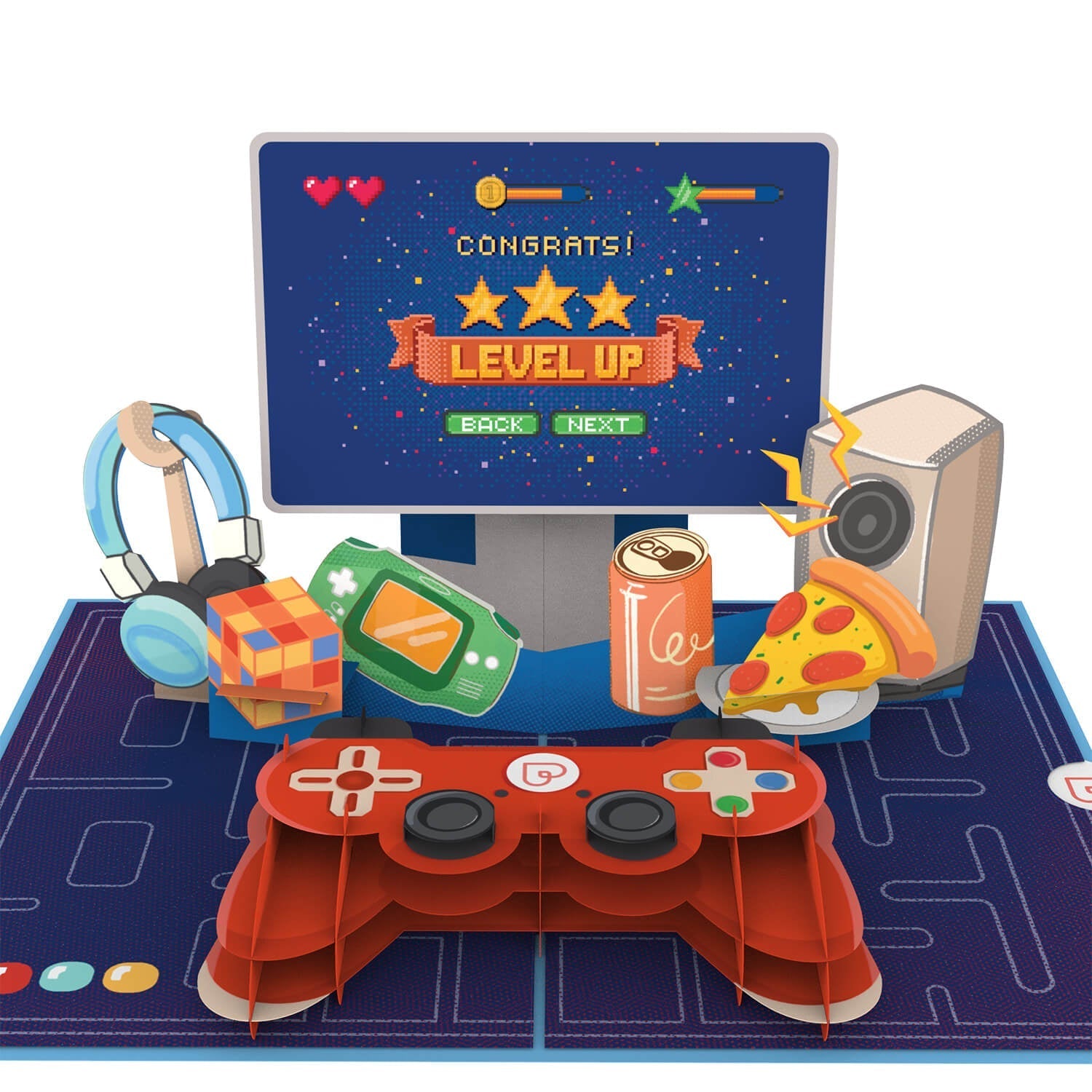 Gaming Controller Pop-Up Karte