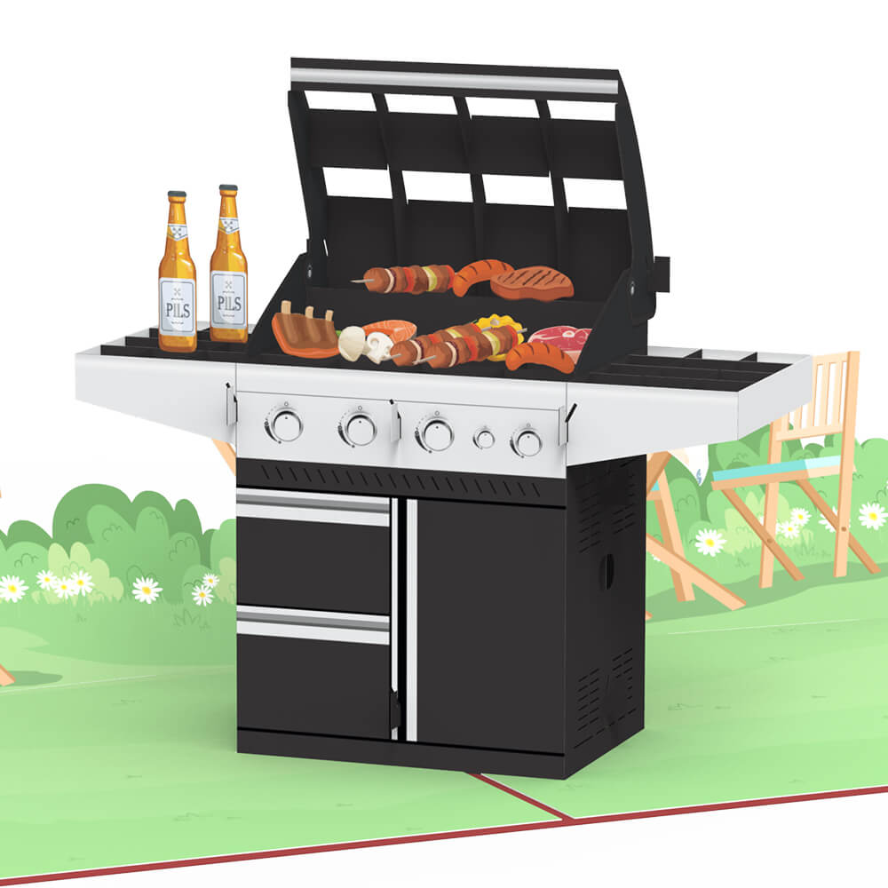 Gas grill Pop-Up Card