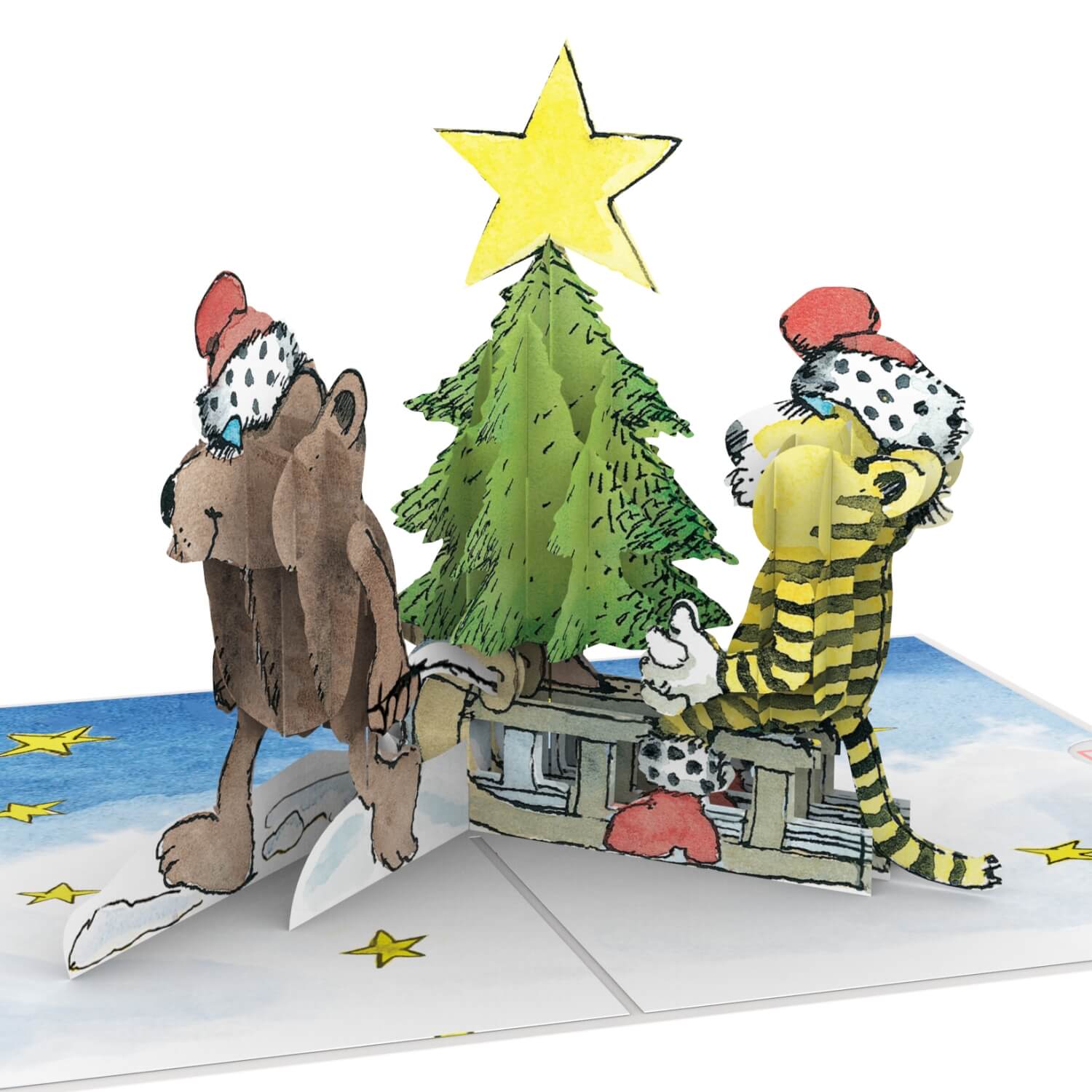 Janosch? Christmas tree Pop-Up Card