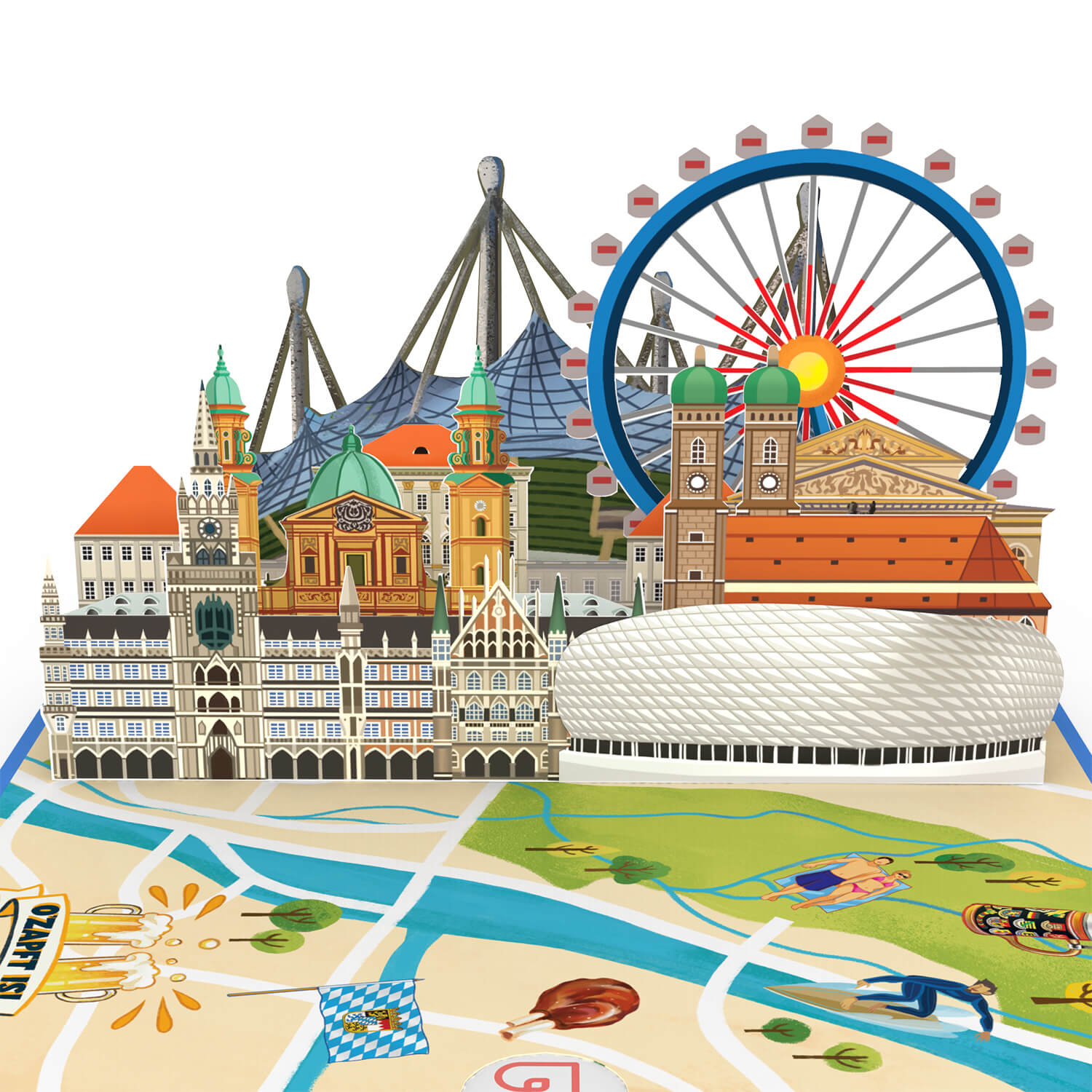 M¨¹nchen Pop-Up Karte