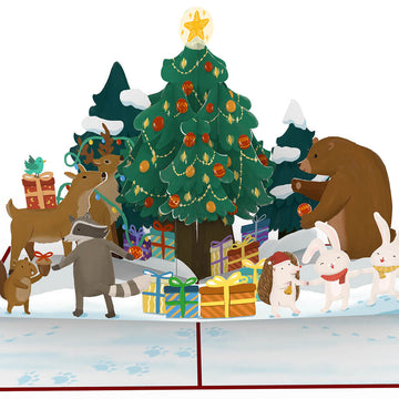 Christmas in the forest Pop-Up Card