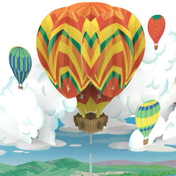 Hei?luftballon Pop-Up Karte
